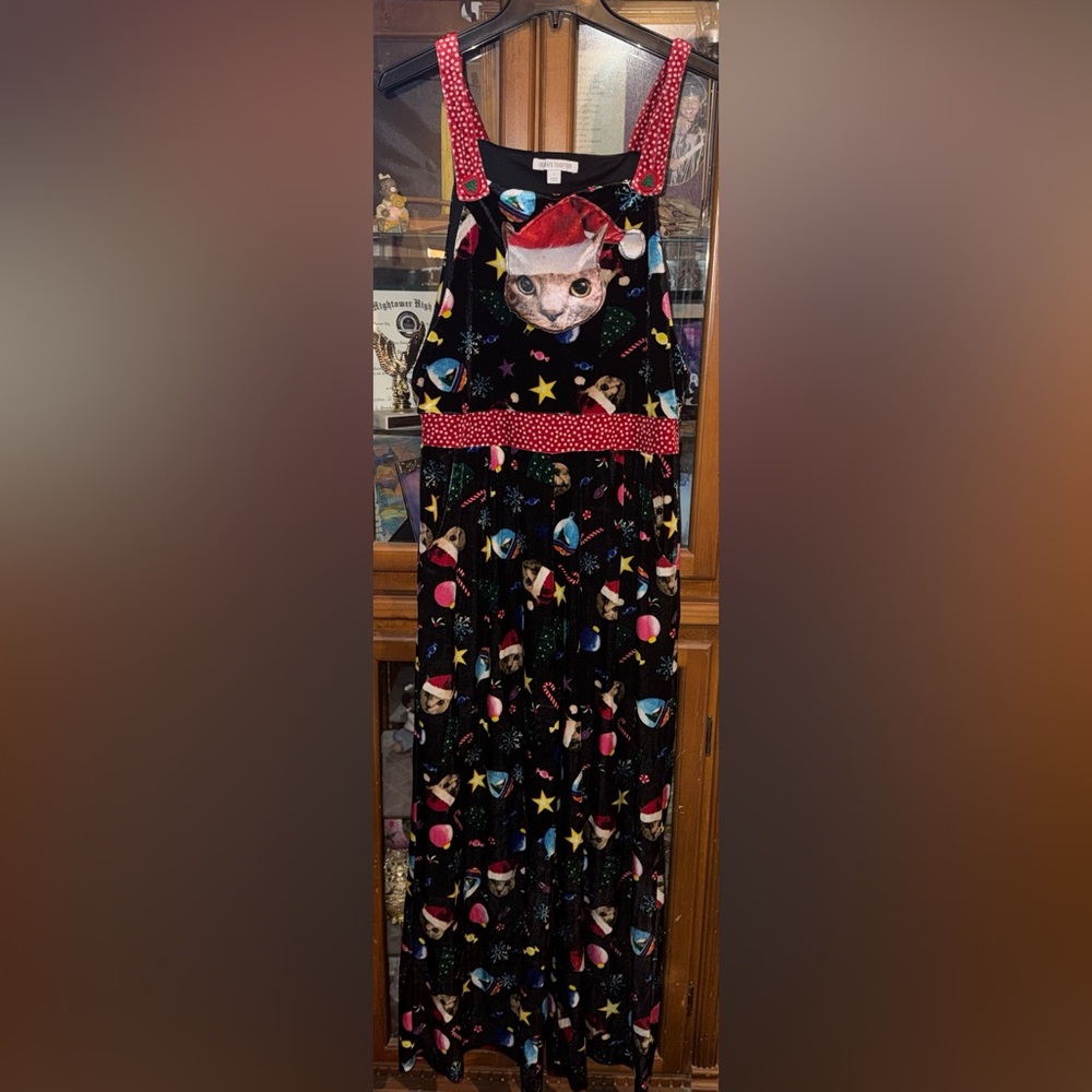 Celebrate Together- Women’s Festive Christmas Cat Overalls